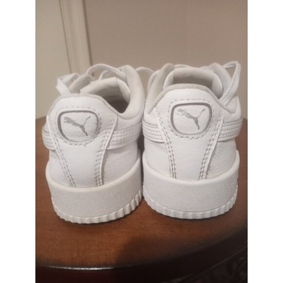 Puma Women's Carina 370325-02 White Leather Casual Shoes Sneakers Size 7 - Picture 12 of 15